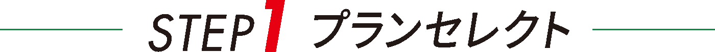 STEP 1 プランセレクト