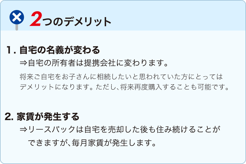 2つのデメリット